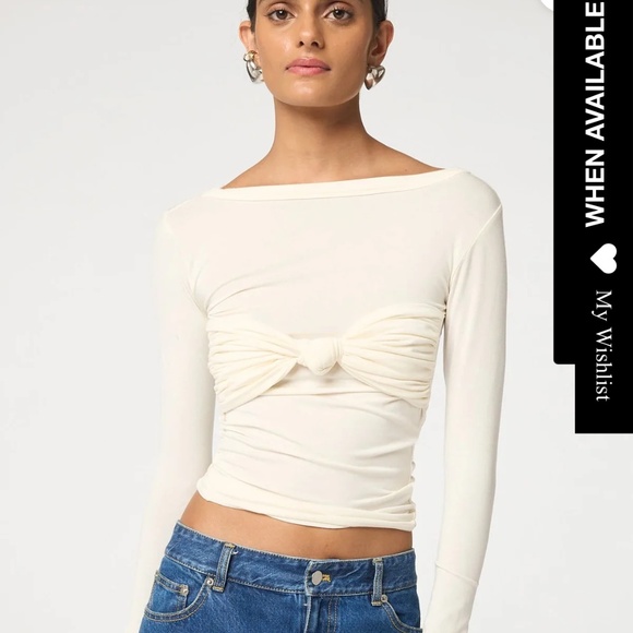 Long sleeve white top - Picture 3 of 3